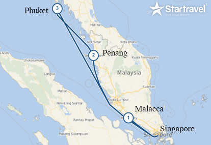 Du thuyền 5 sao khám phá Singapore - Malaysia - Thái Lan